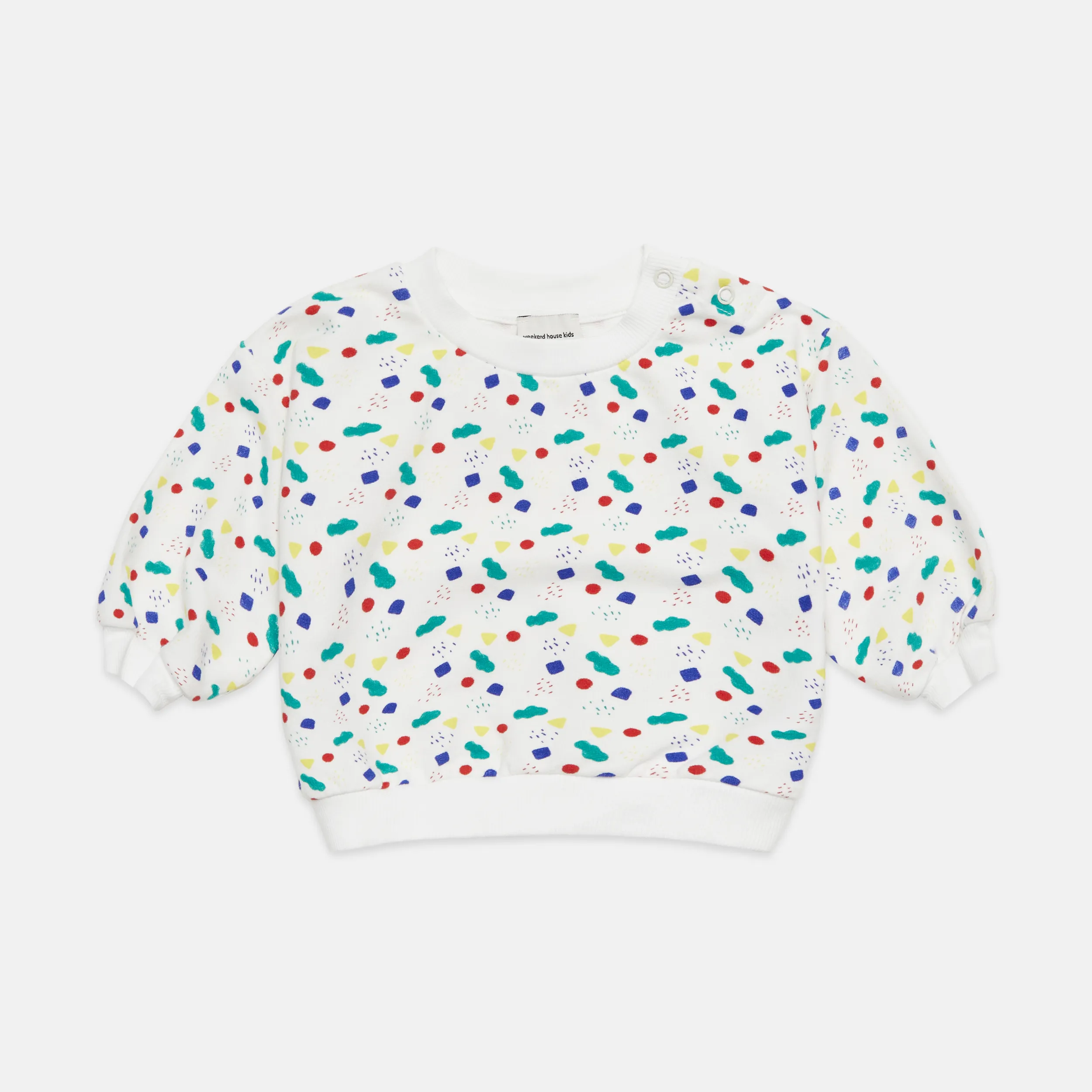Arty shapes baby sweatshirt