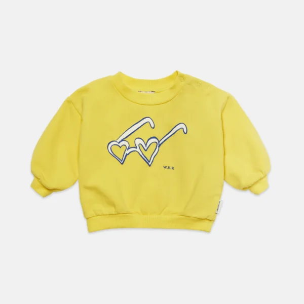 Heart glasses baby sweatshirt