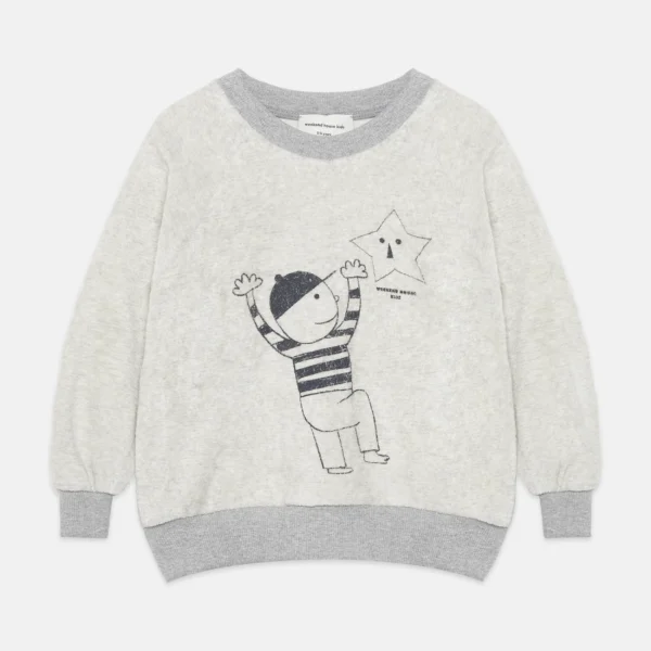 Star Kid towel sweatshirt