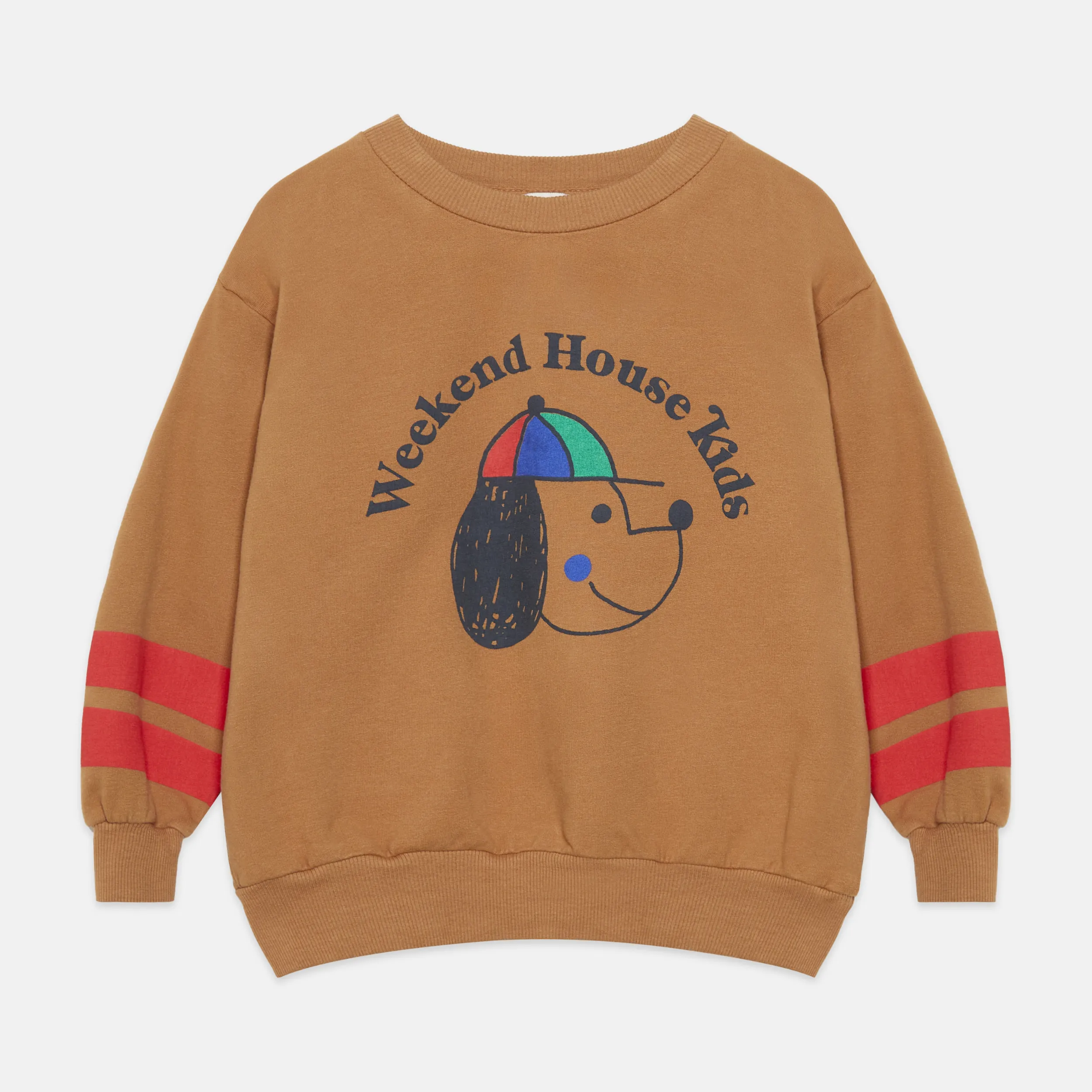 Happy dog striped sweatshirt (Cathay)