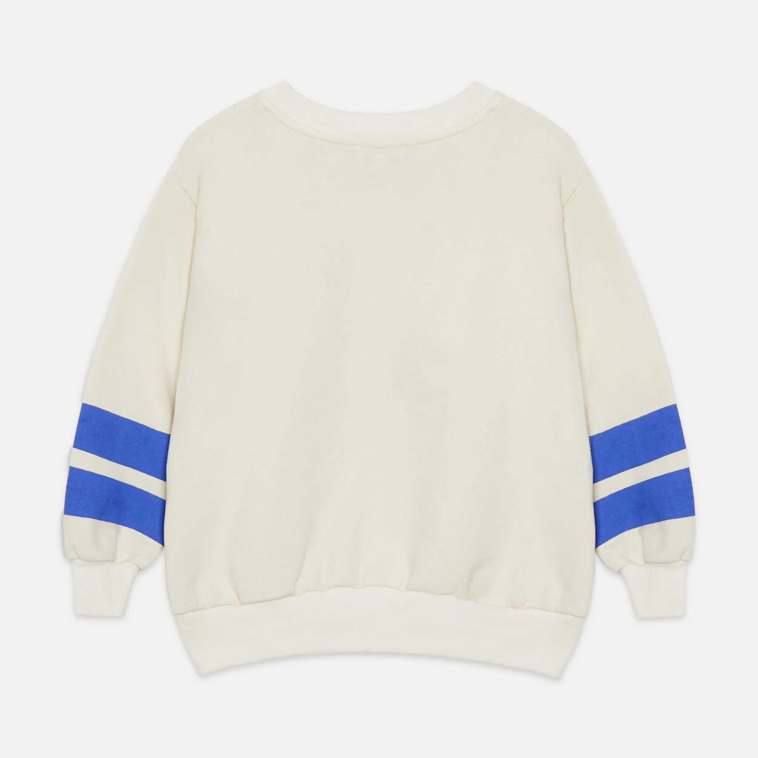 Happy dog striped sweatshirt (Ecru)