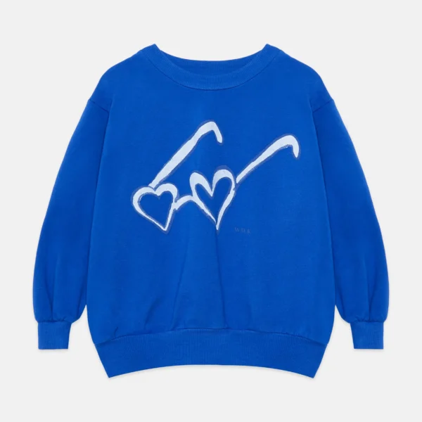 Heart glasses sweatshirt (Nautical Blue)