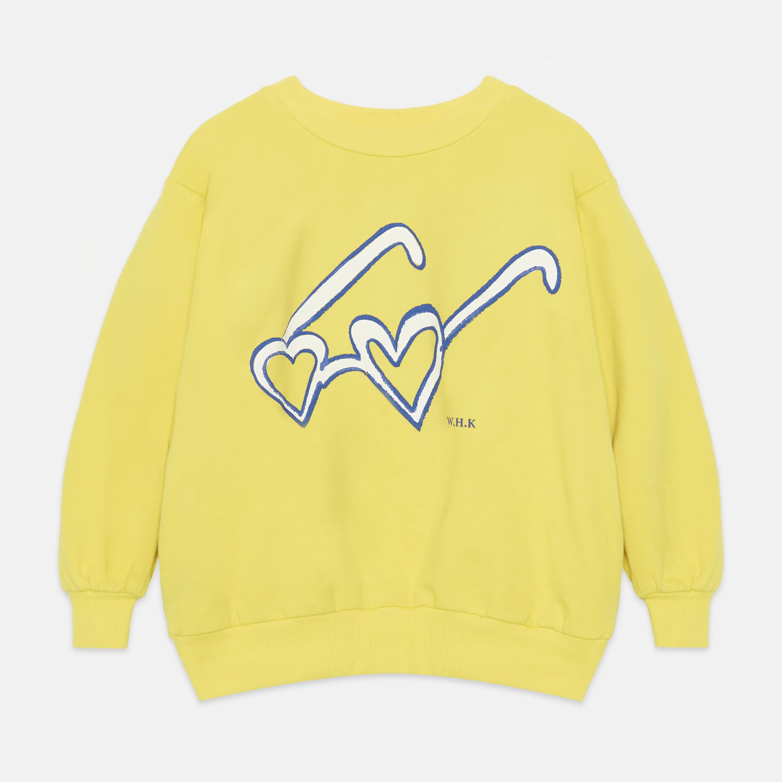 Heart glasses sweatshirt (Lemon)