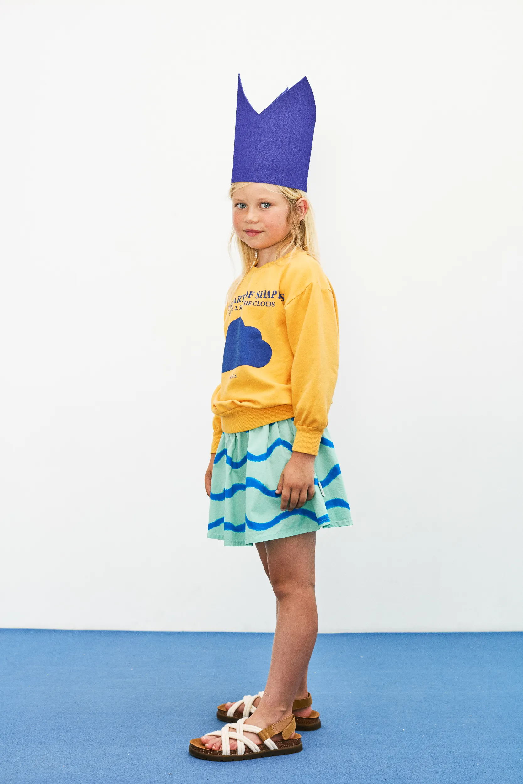 Cloud shape sweatshirt (Orange)