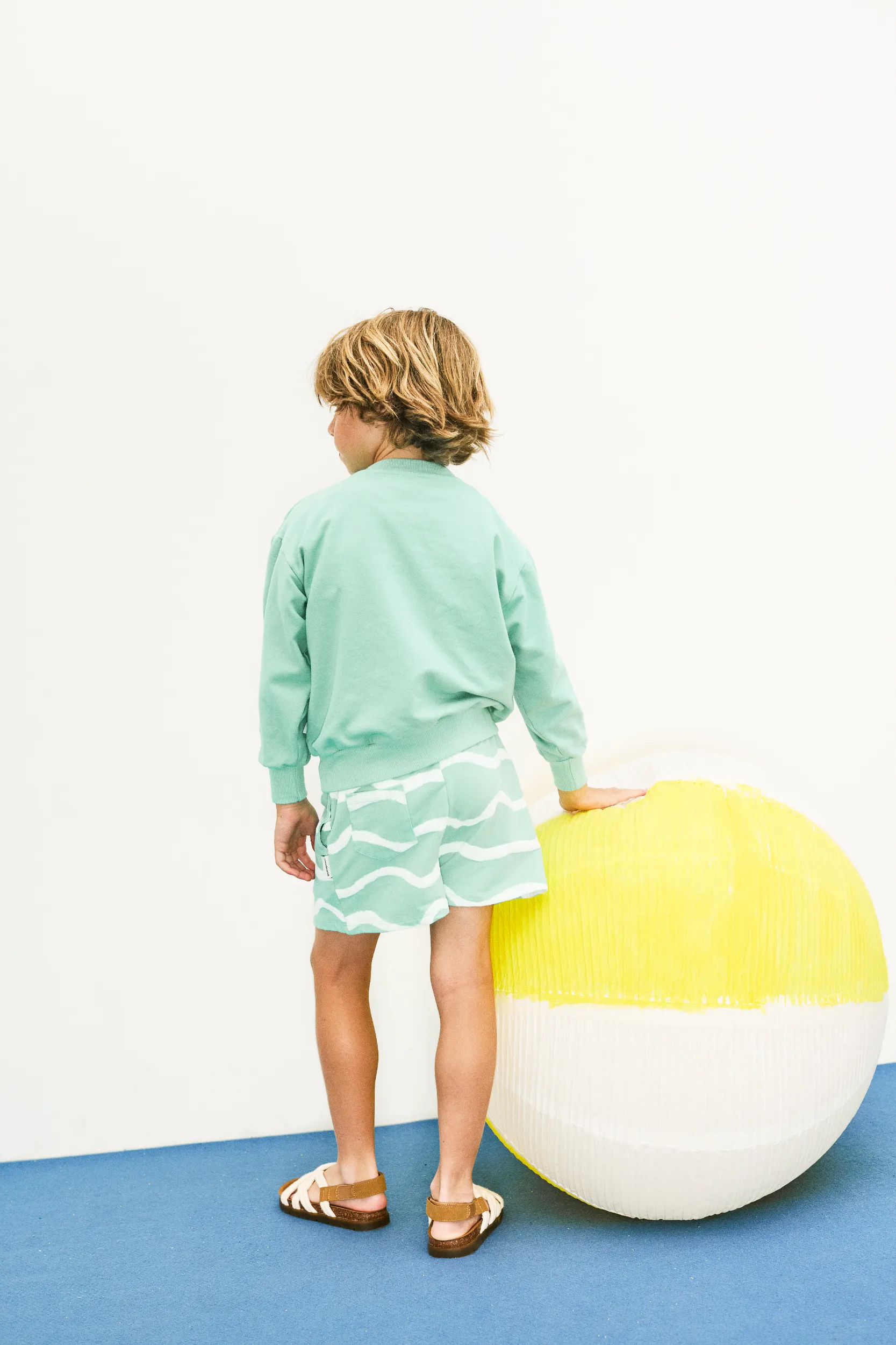 Fish shape sweatshirt (Mint)