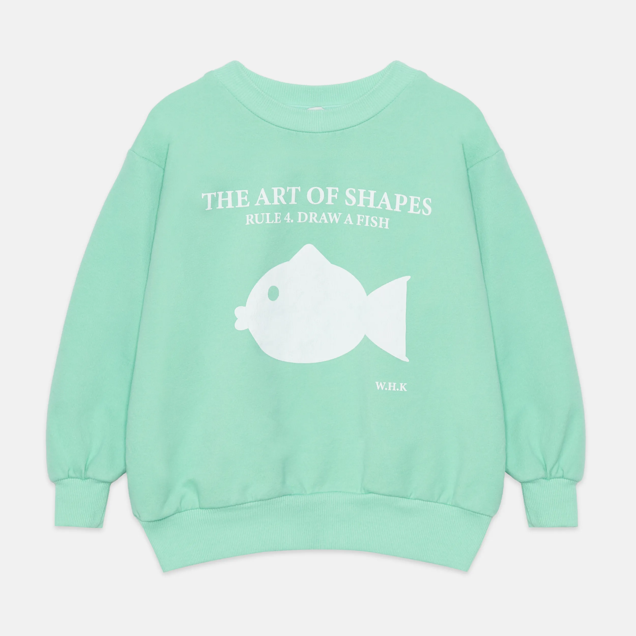 Fish shape sweatshirt (Mint)