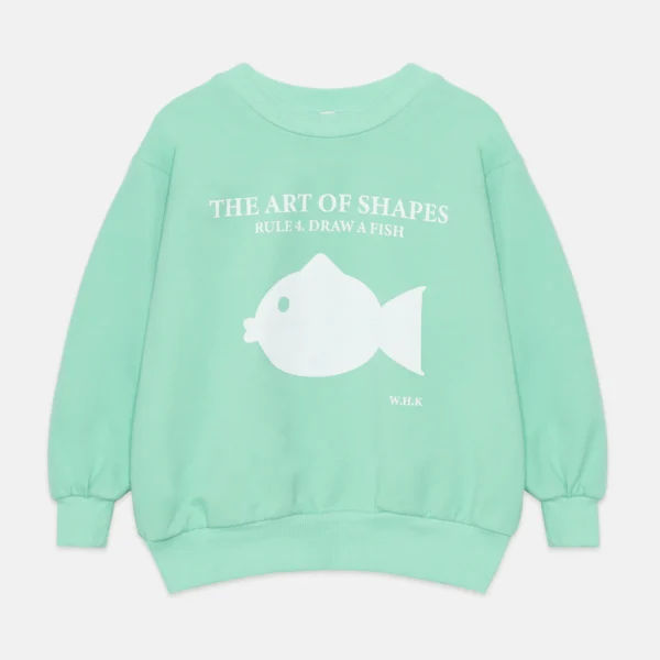 Fish shape sweatshirt (Mint)