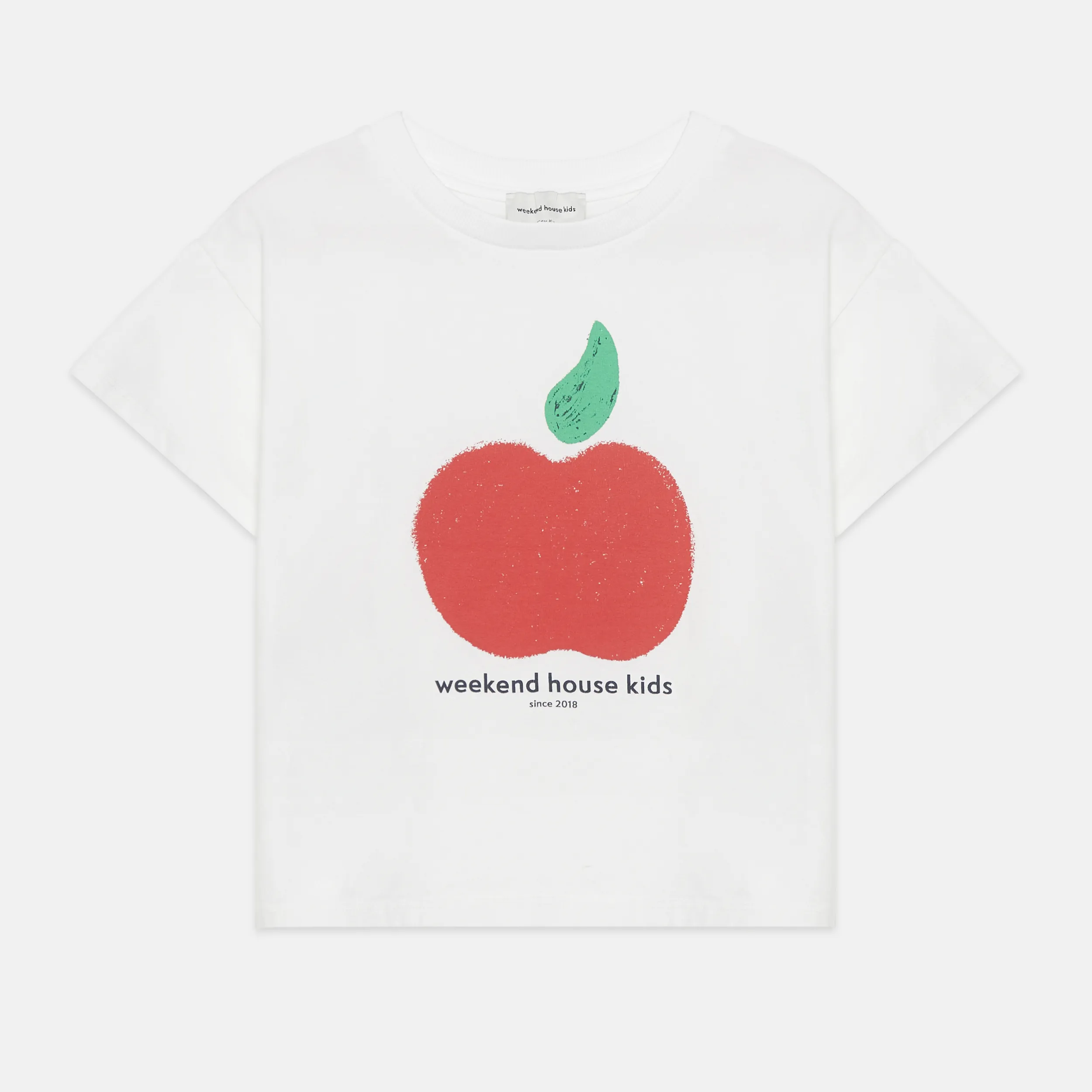 Apple shape t-shirt (White)