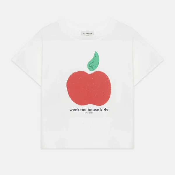 Apple shape t-shirt (White)