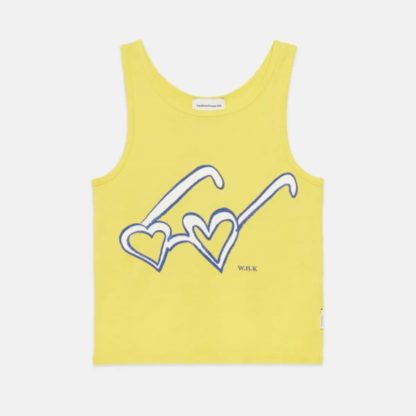 Heart glasses tank t-shirt