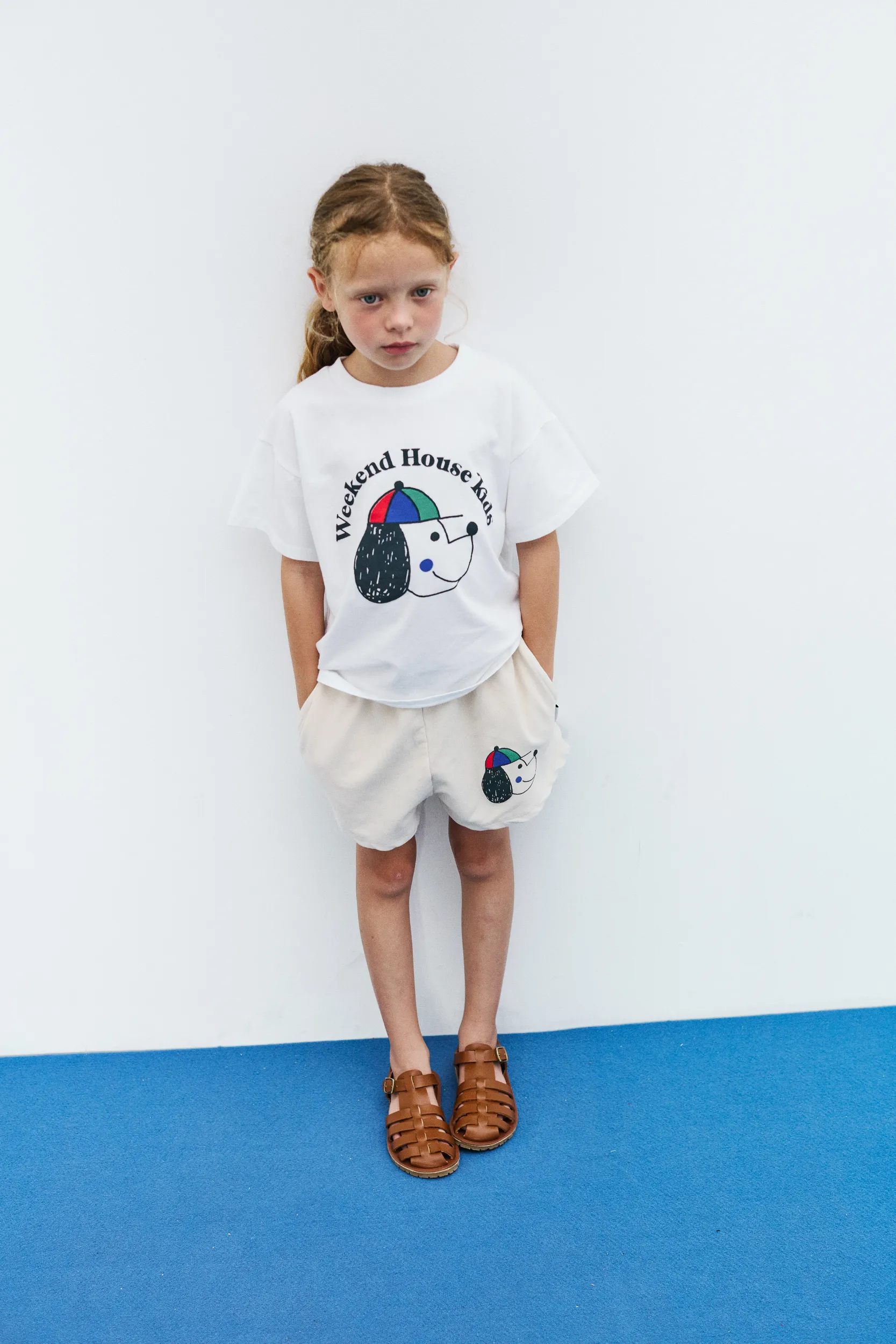 Happy dog shorts (Ecru)