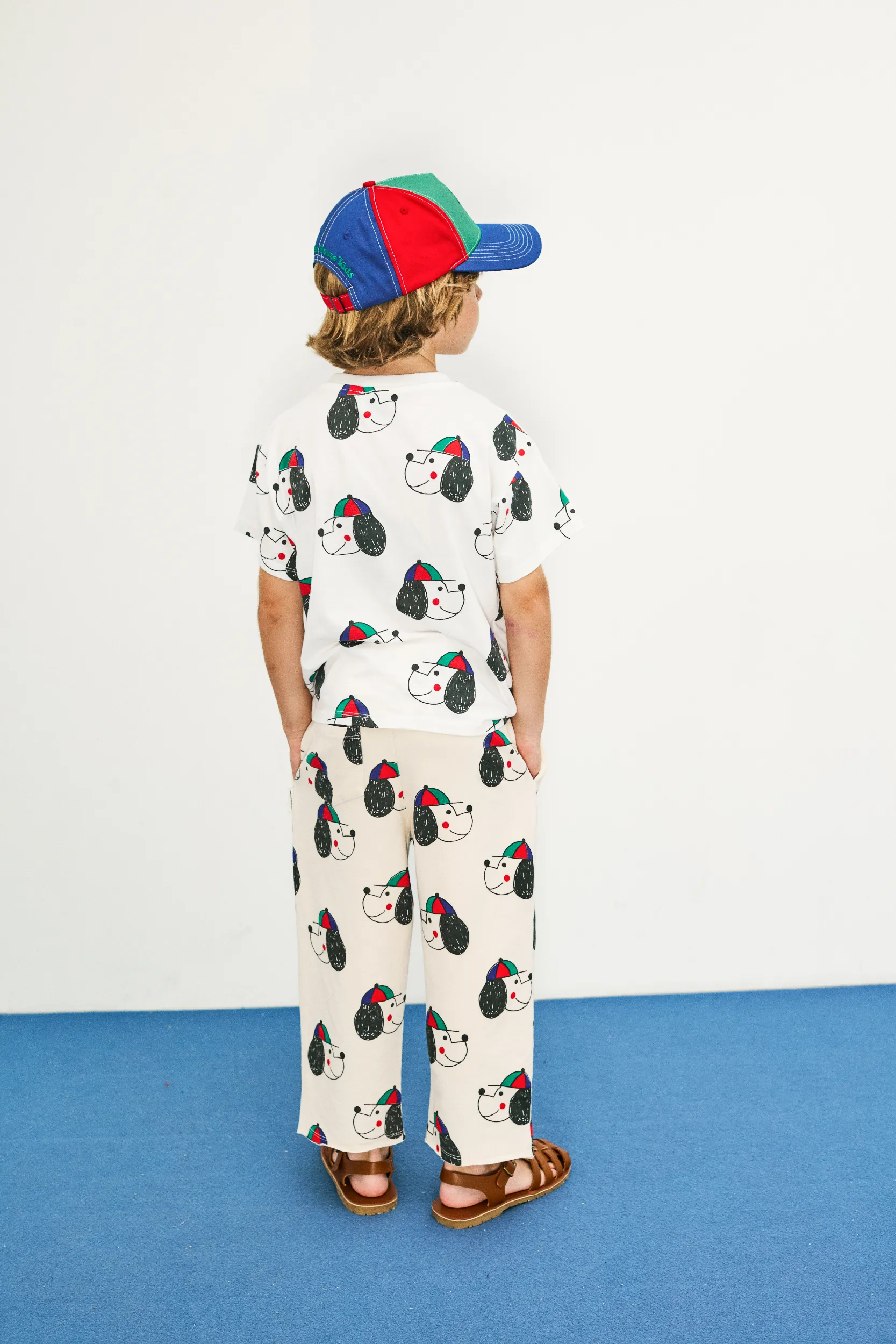 Happy dog all over sweatpants