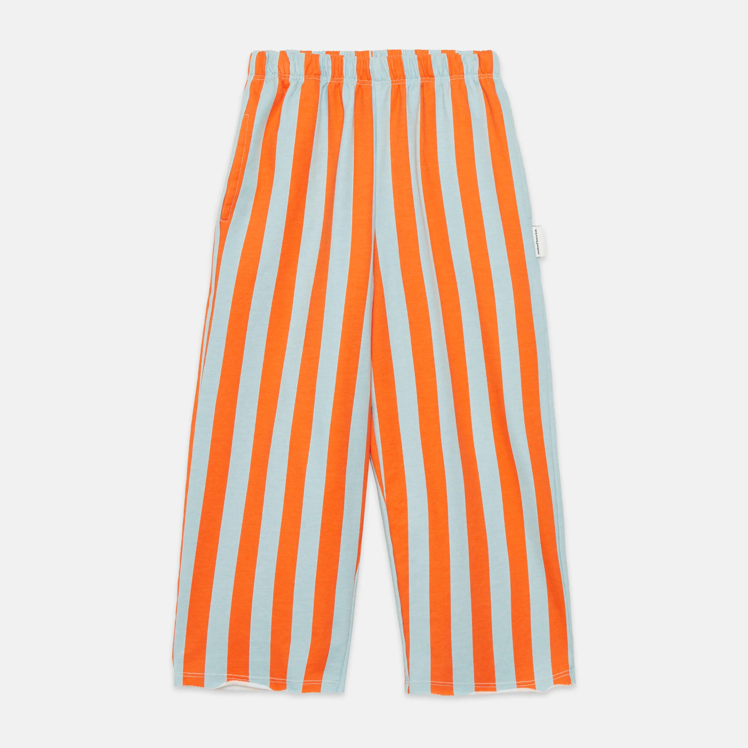 Stripes straight sweatpants