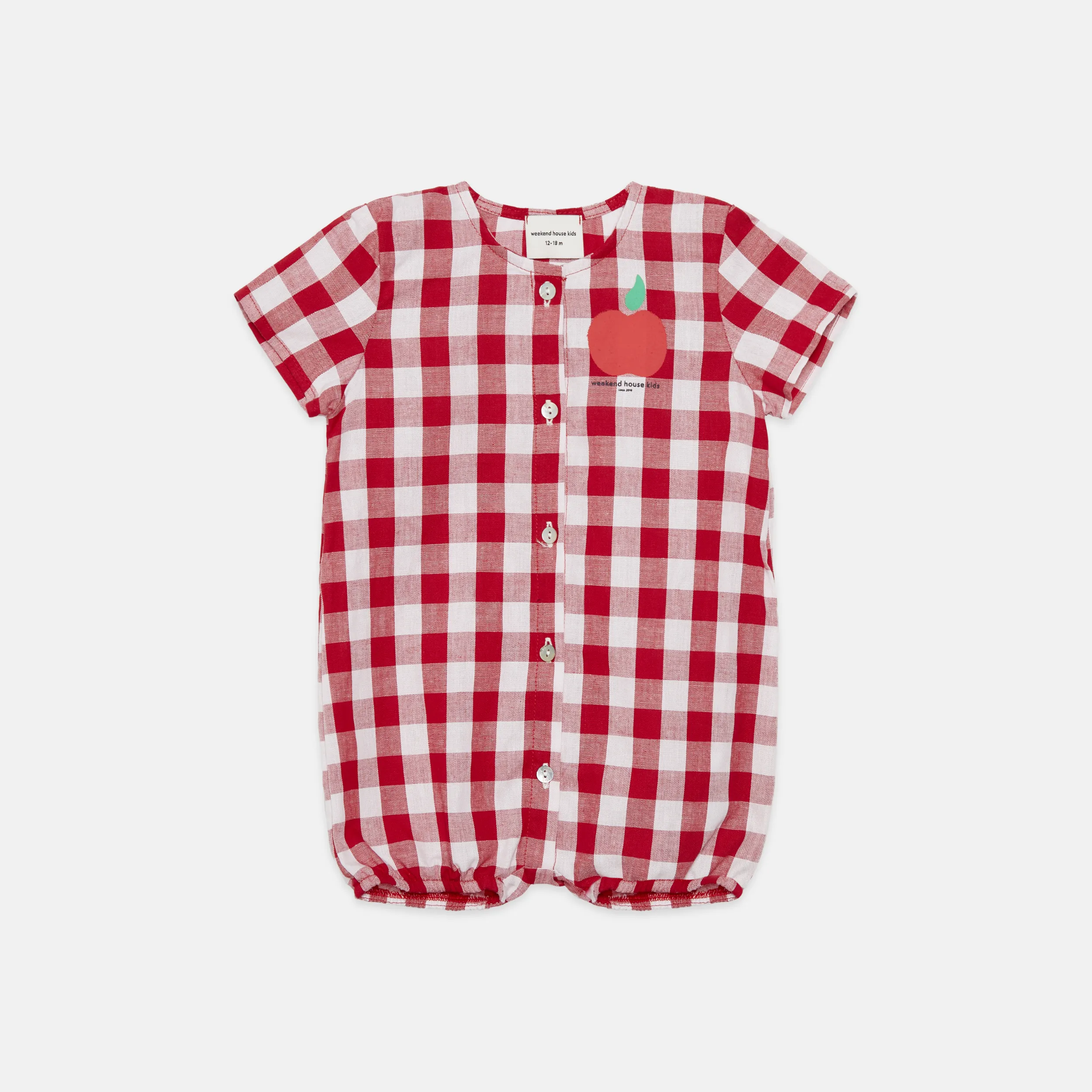 Apple baby romper
