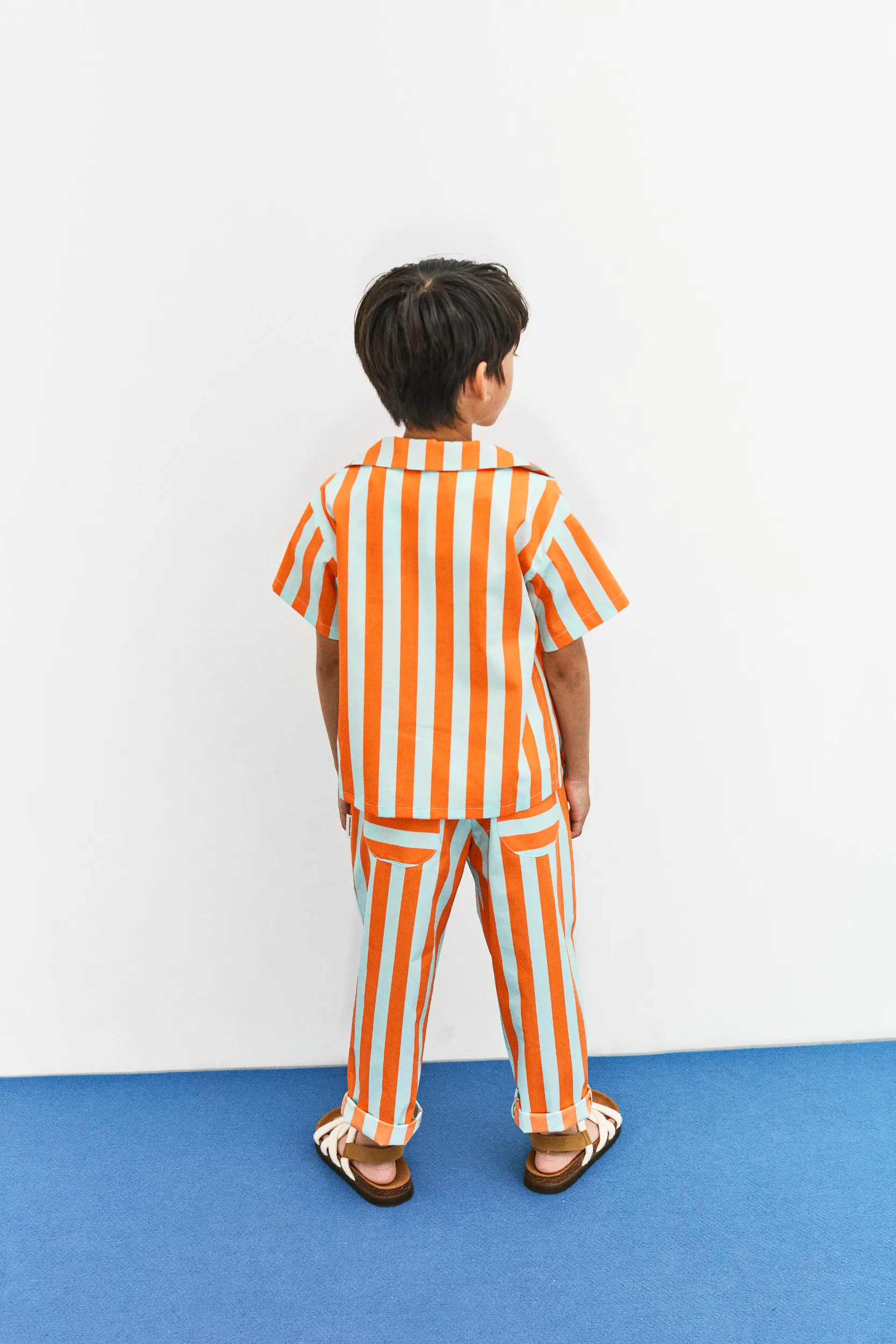 Stripes popelin pants
