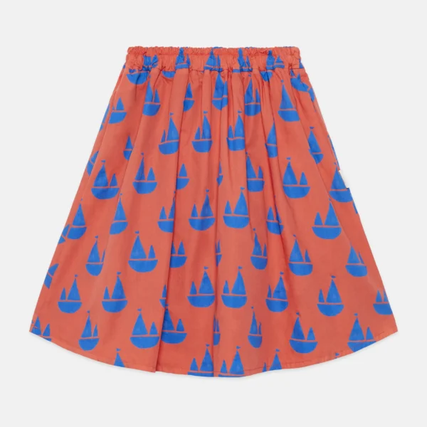 Boats all over long skirt