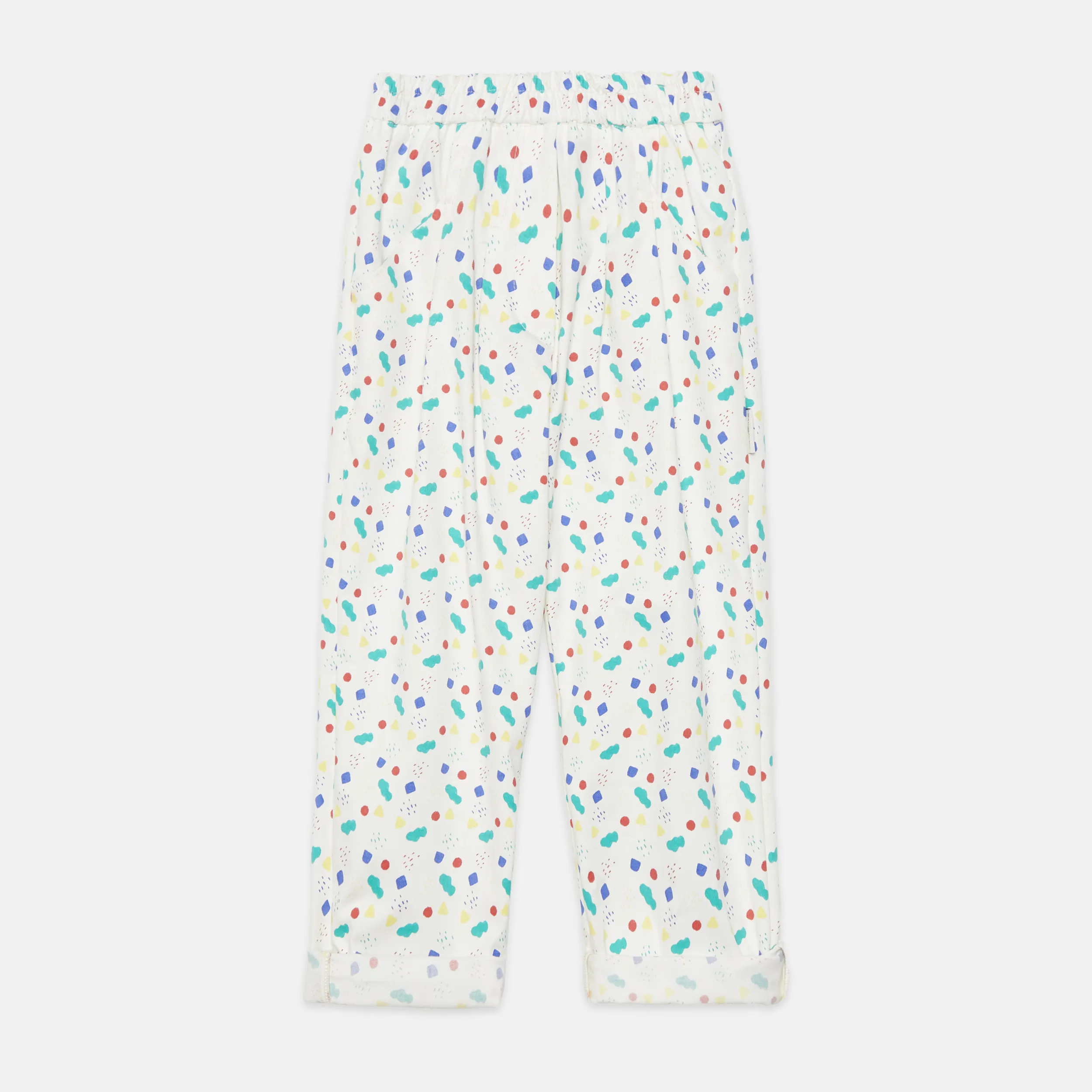 Arty shapes carrot pants