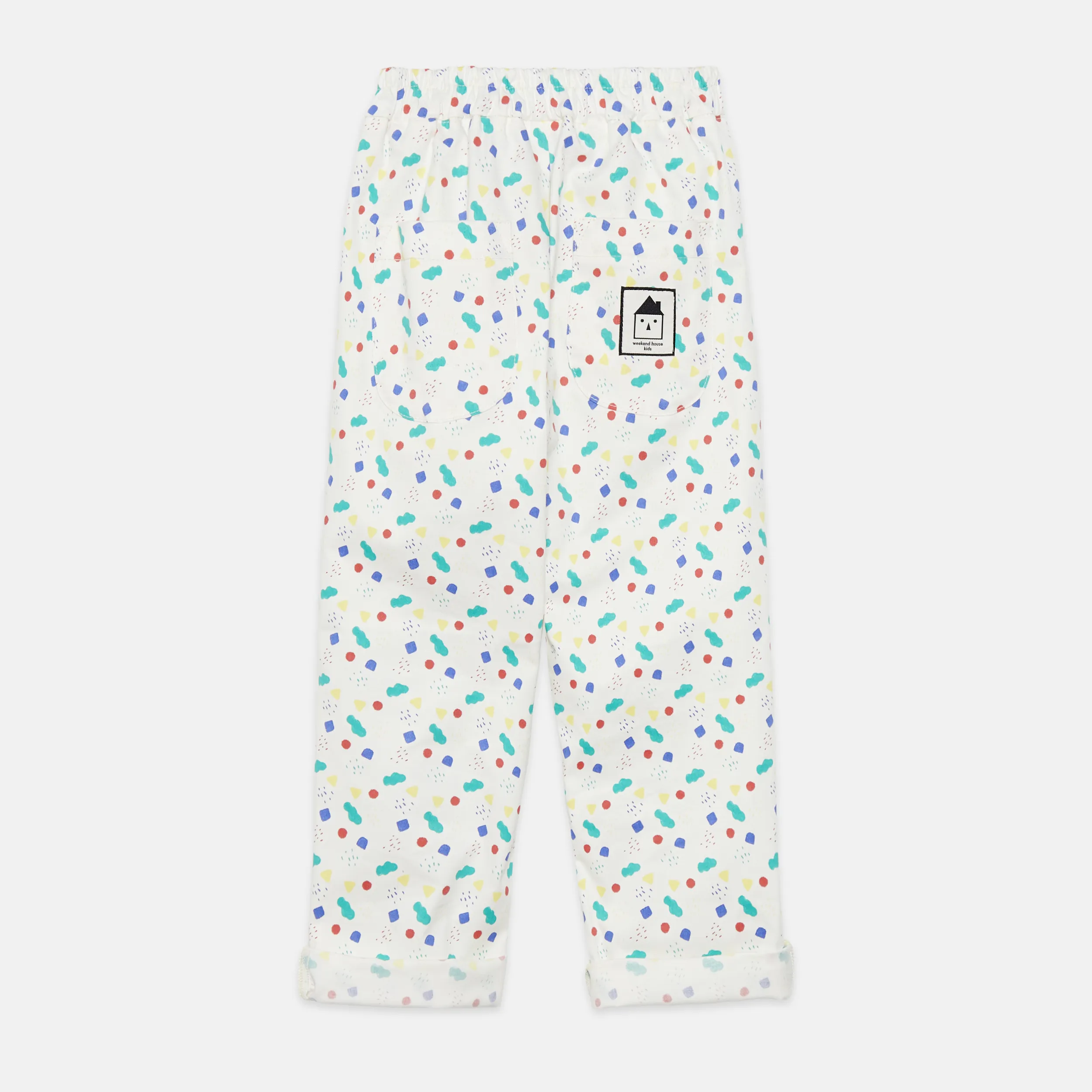 Arty shapes carrot pants