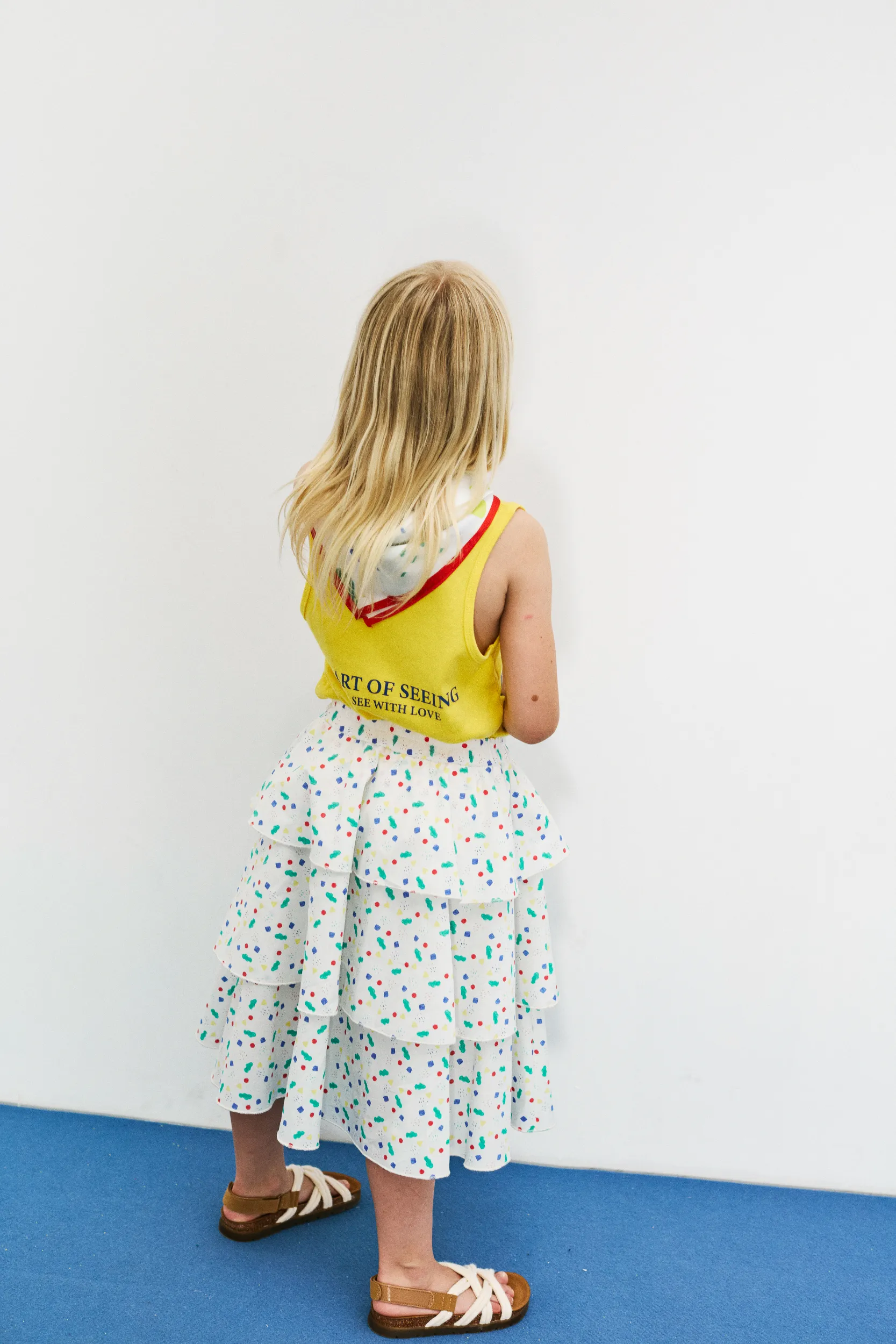 Arty shapes triple skirt