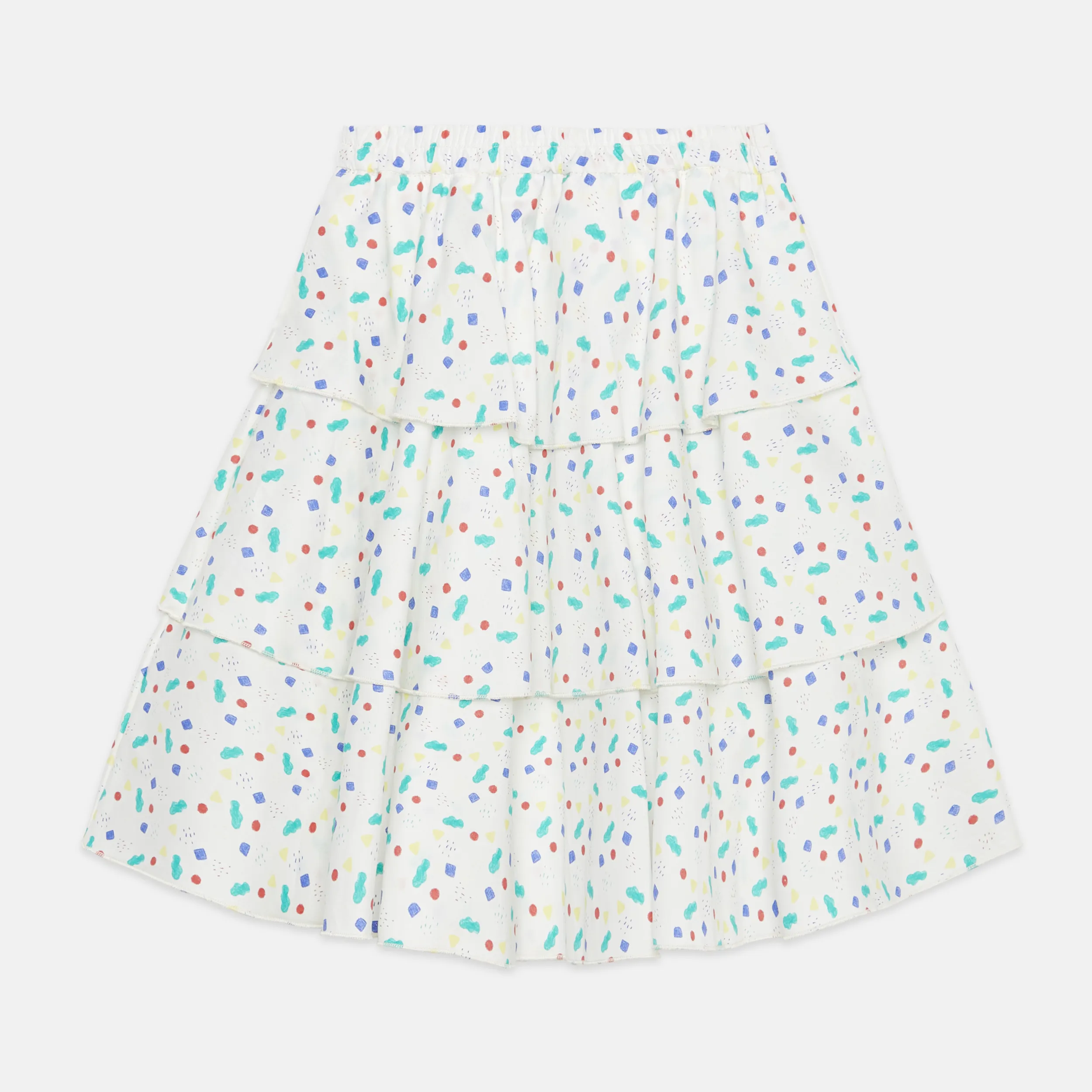 Arty shapes triple skirt