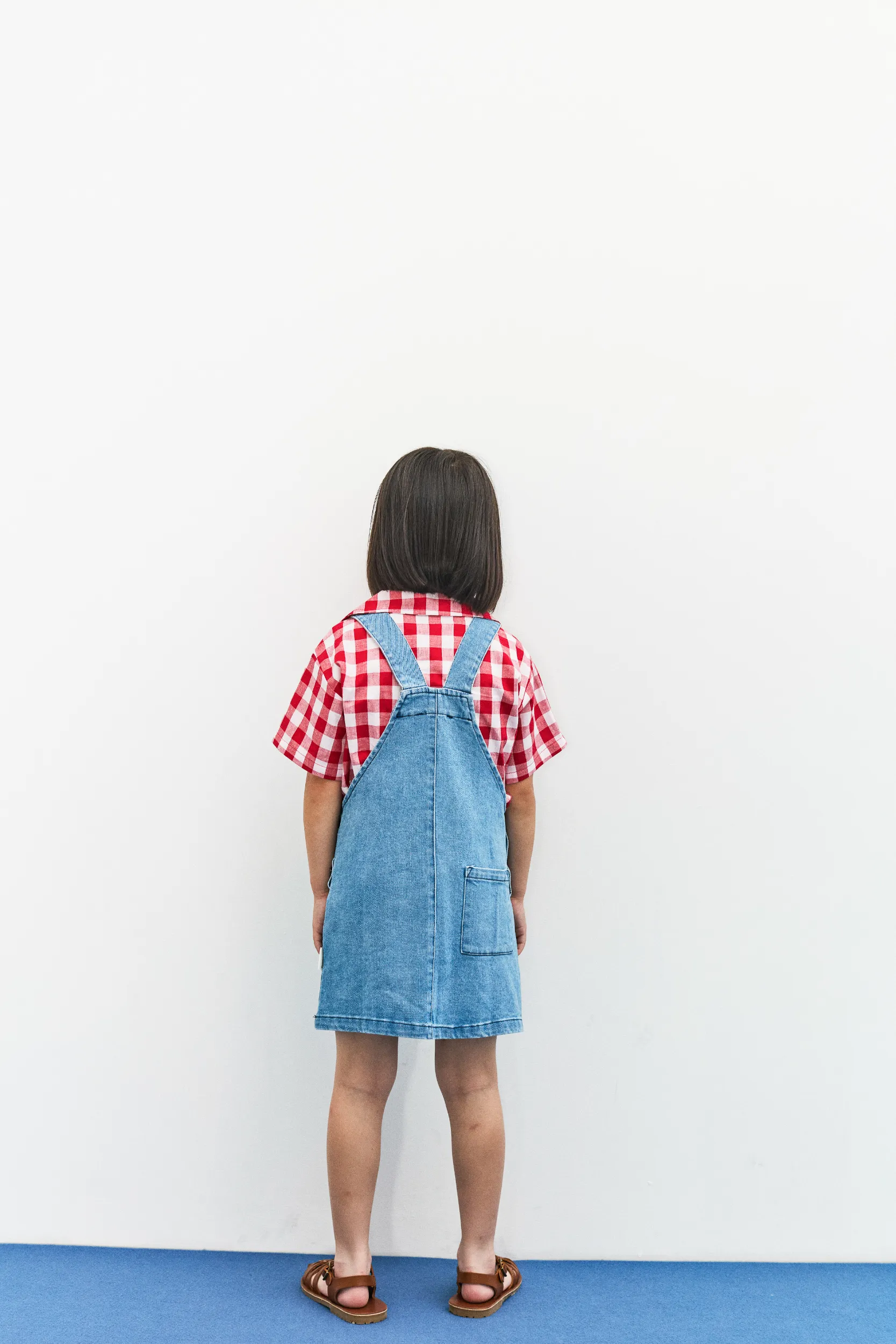 Apple denim dress