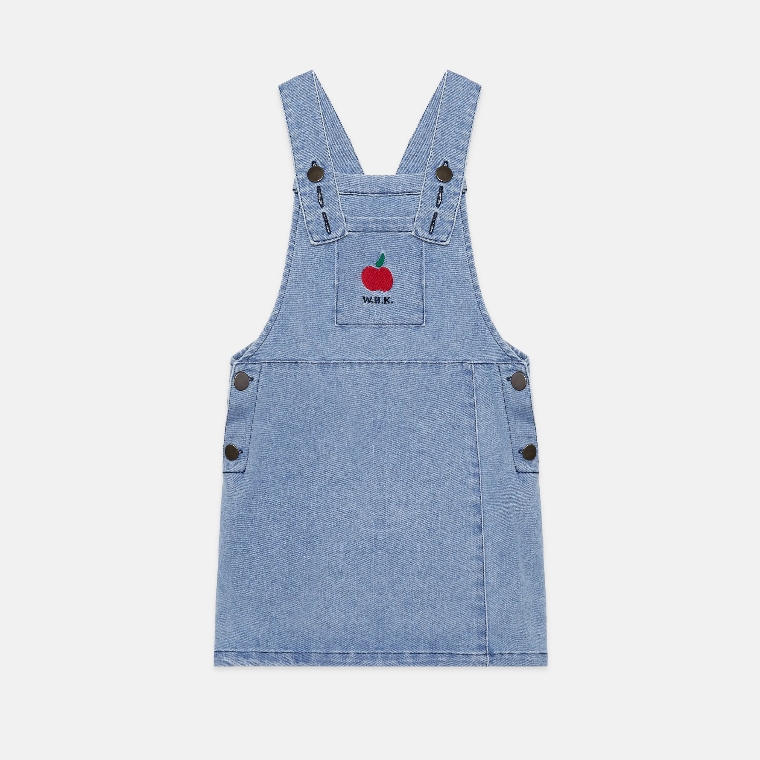 Apple denim dress