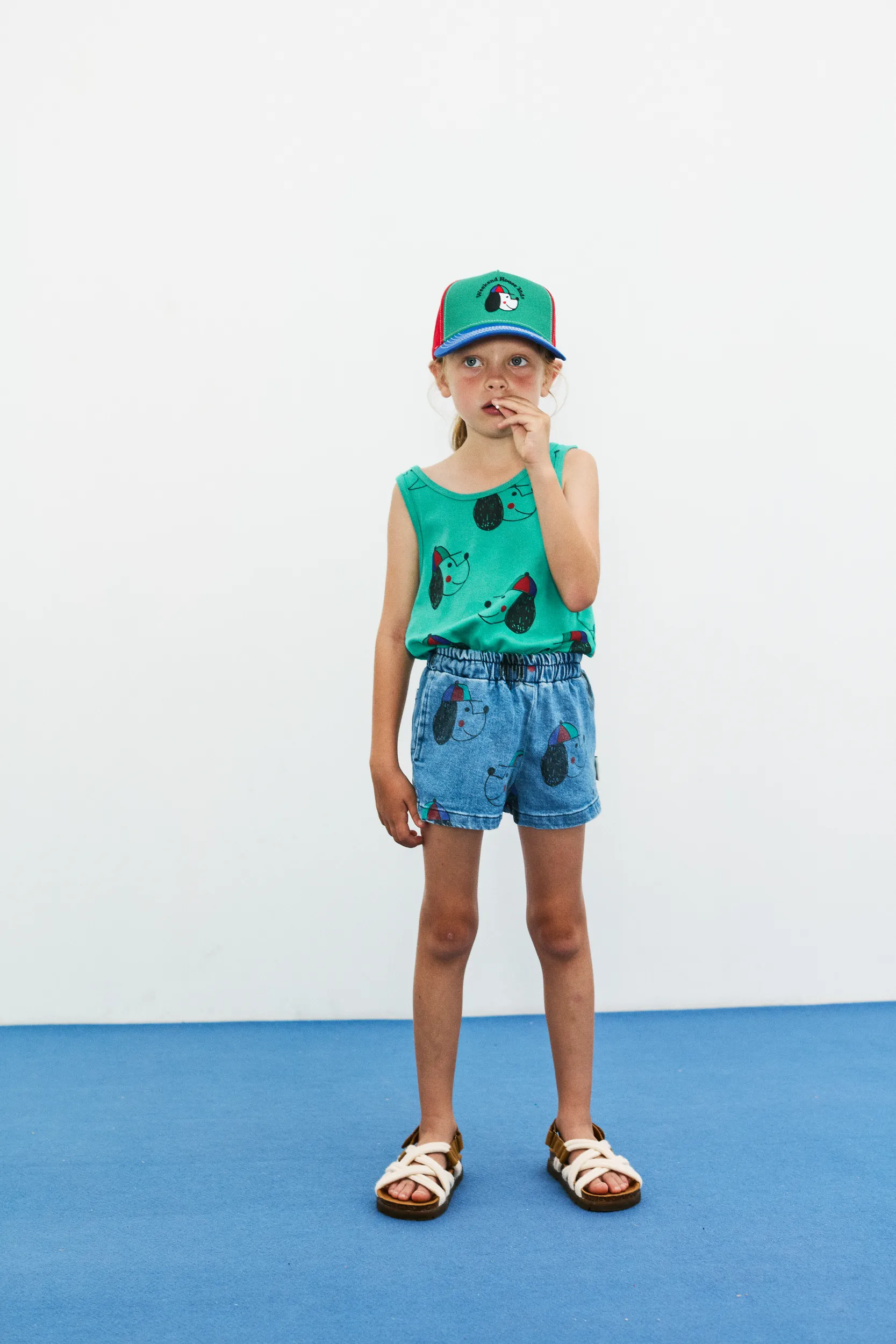 Happy dog denim shorts