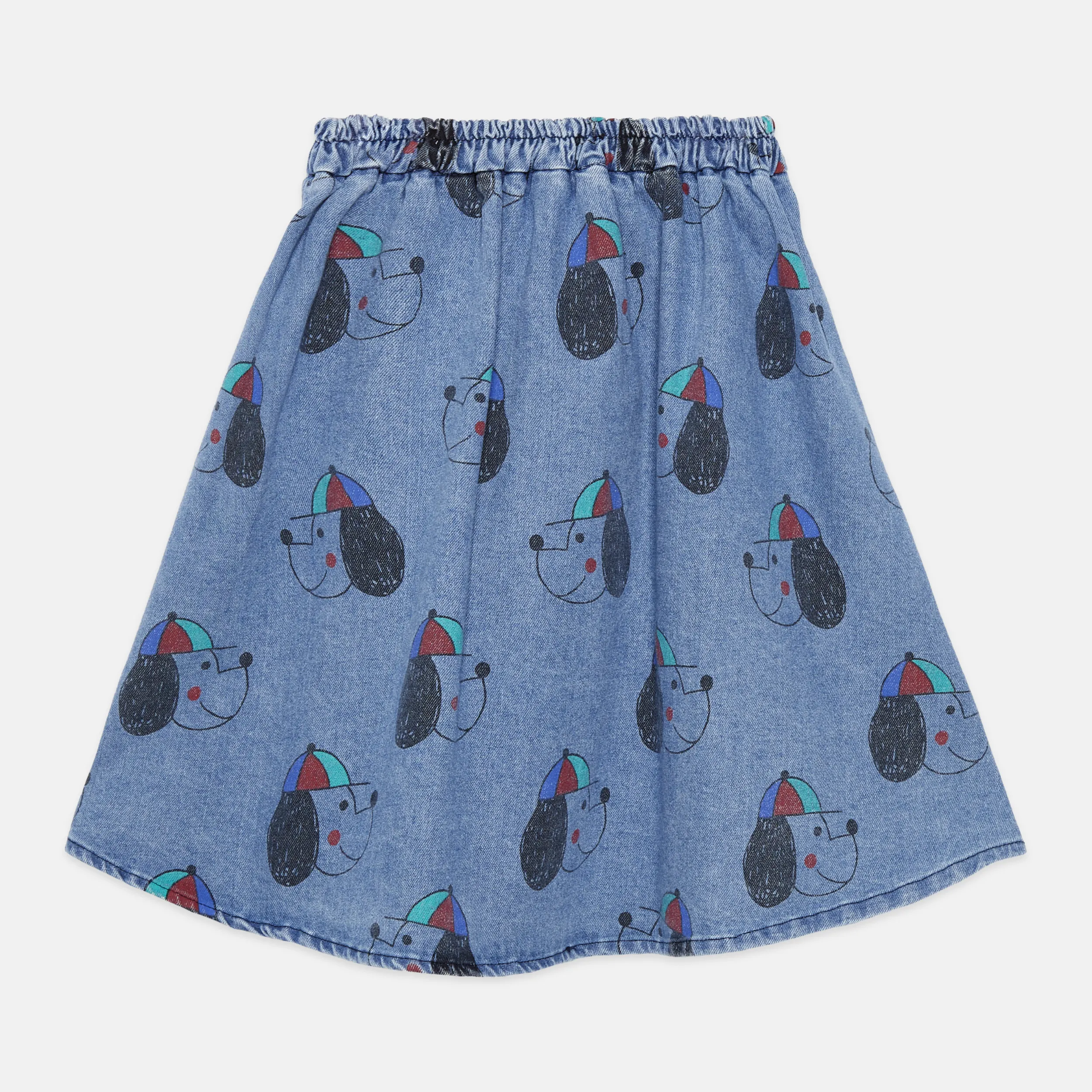Happy dog denim skirt