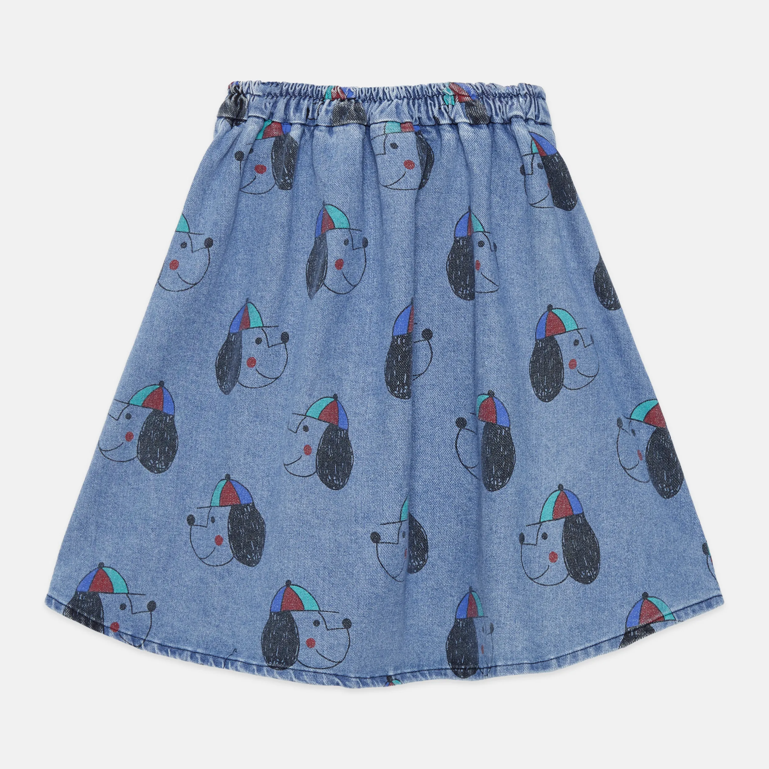 Happy dog denim skirt