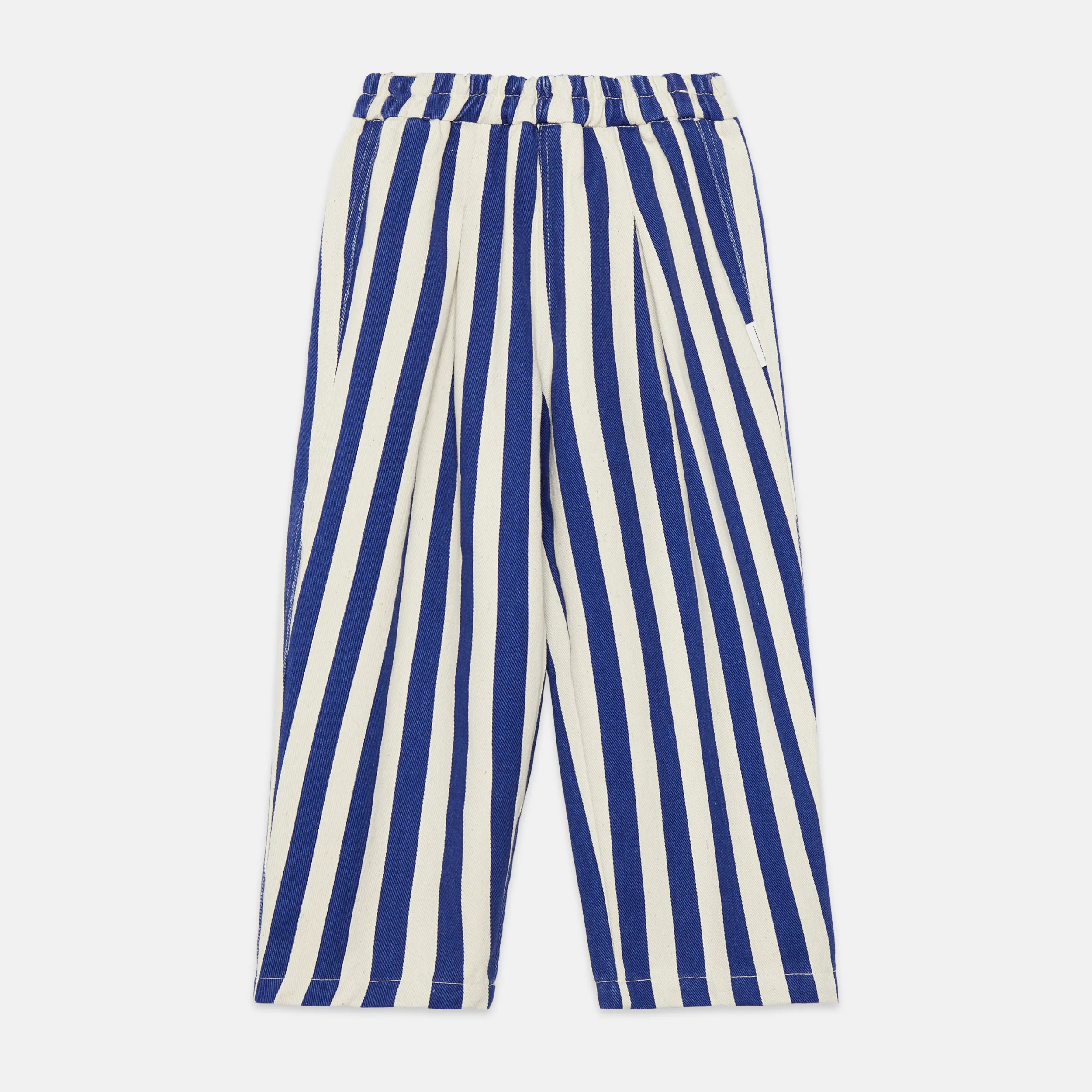 Blue stripped canvas pants