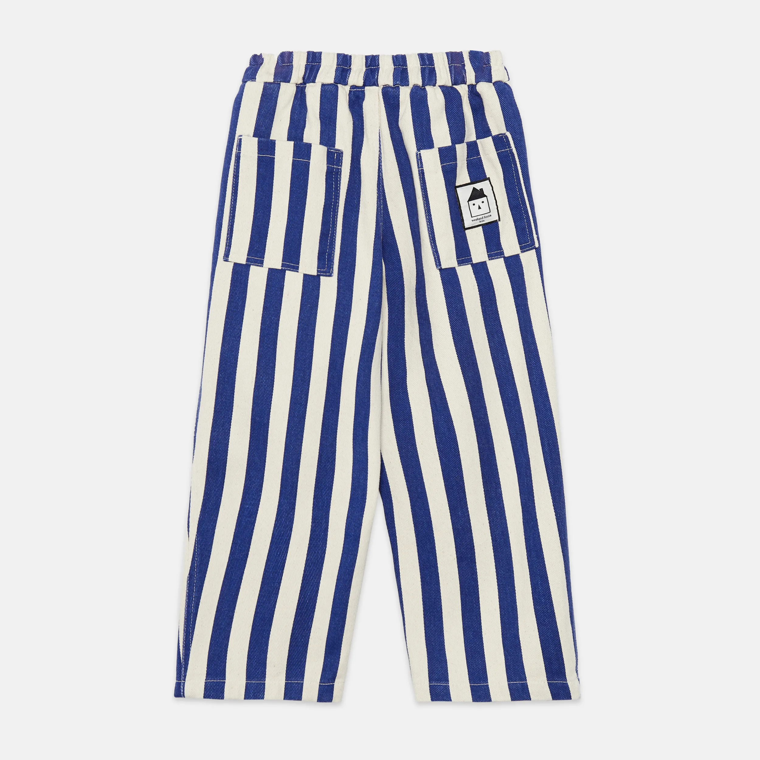 Blue stripped canvas pants